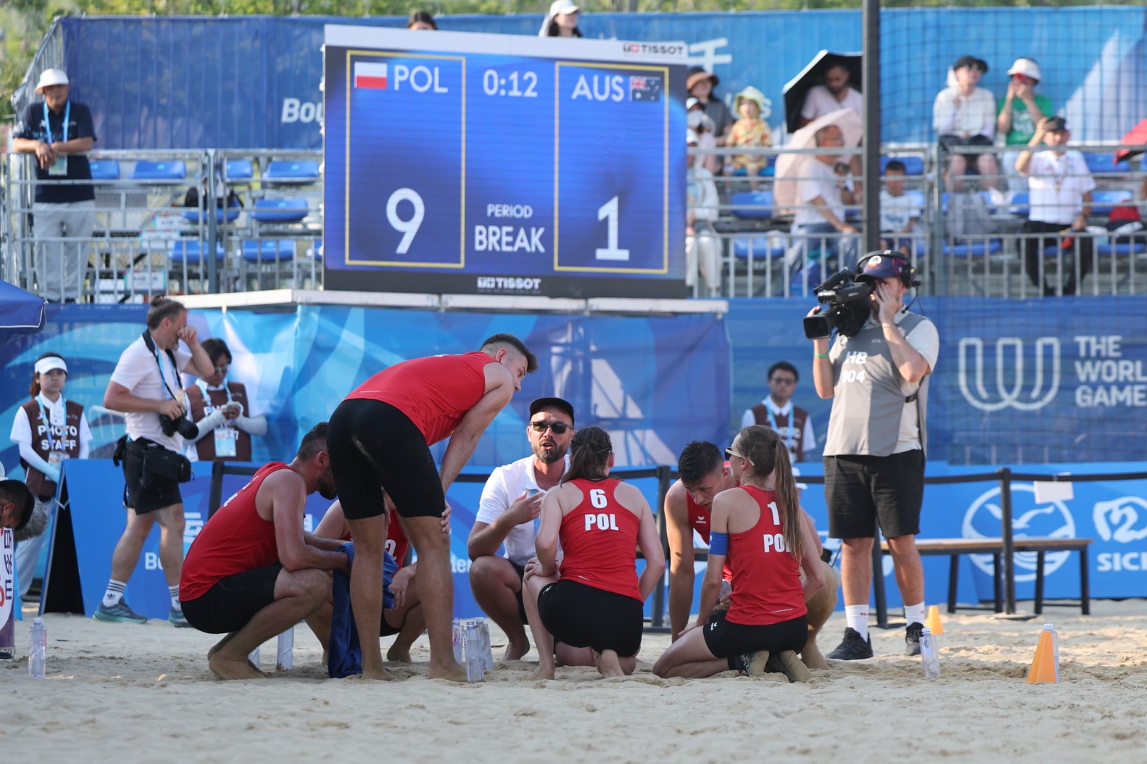 korfball plażowy TWG 2025 w Chengdu, mecz grupowy POL-AUS
